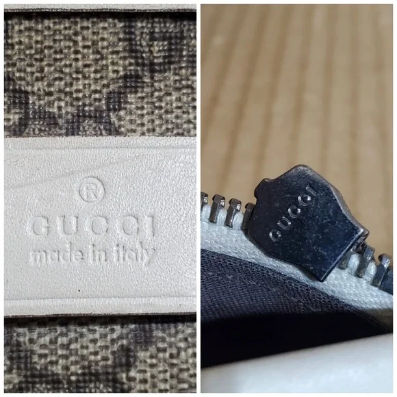 SOLD***Authentic Gucci GG Supreme Monogram Shoulder Bag Gray White - Picture 9 of 11